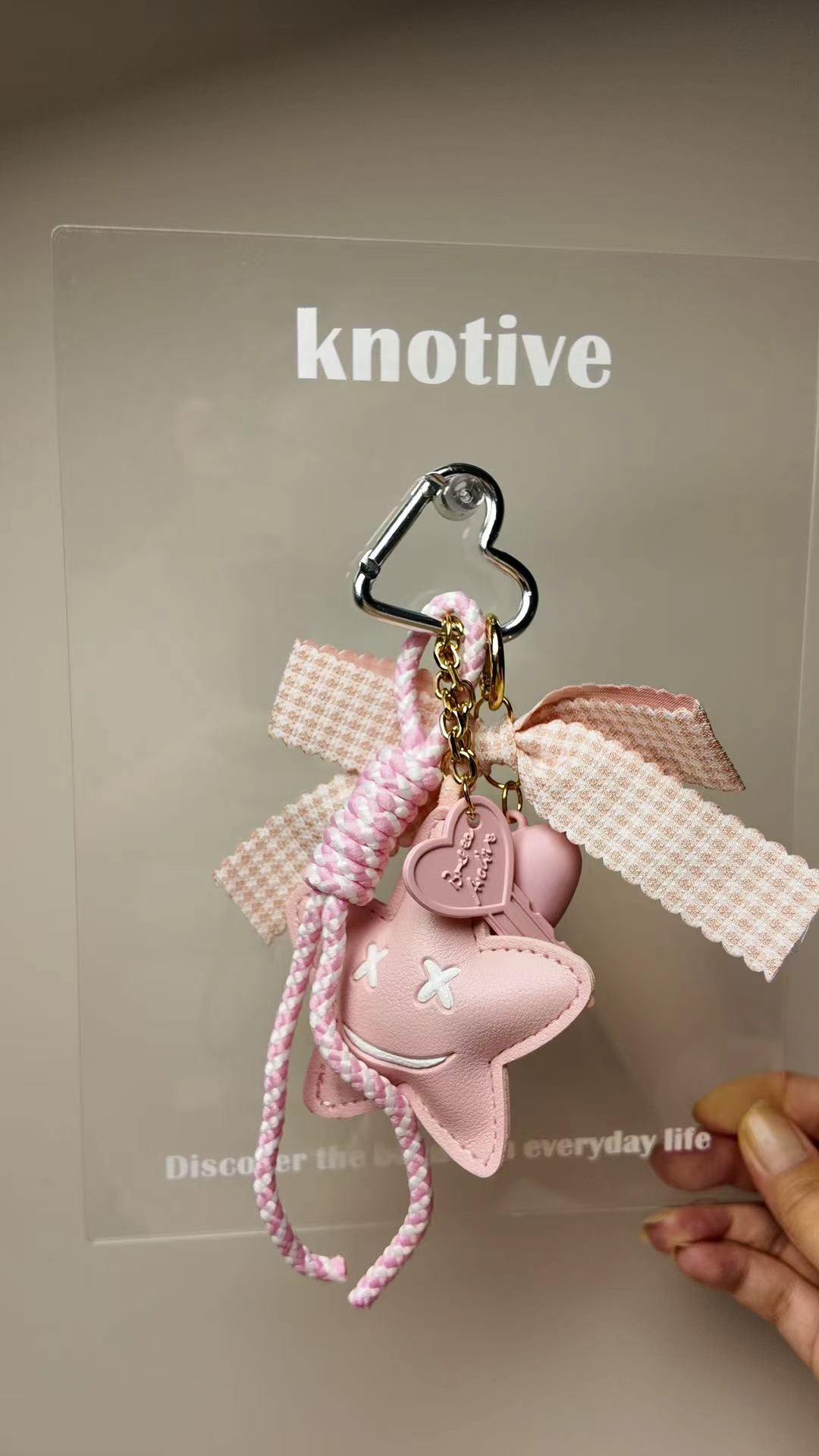 Pink Bow Bag Charm | Knotive