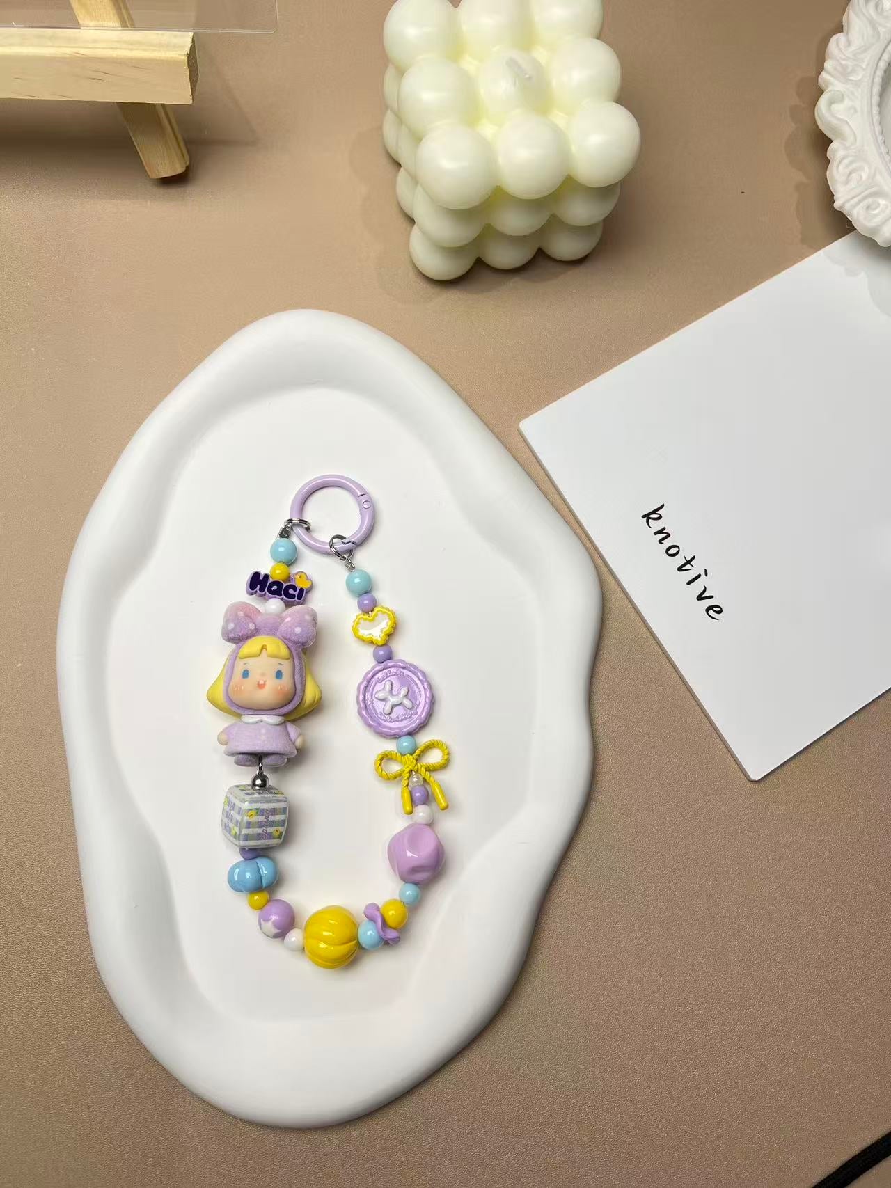 Baby's Breath Purple Phone Charm | Knotive