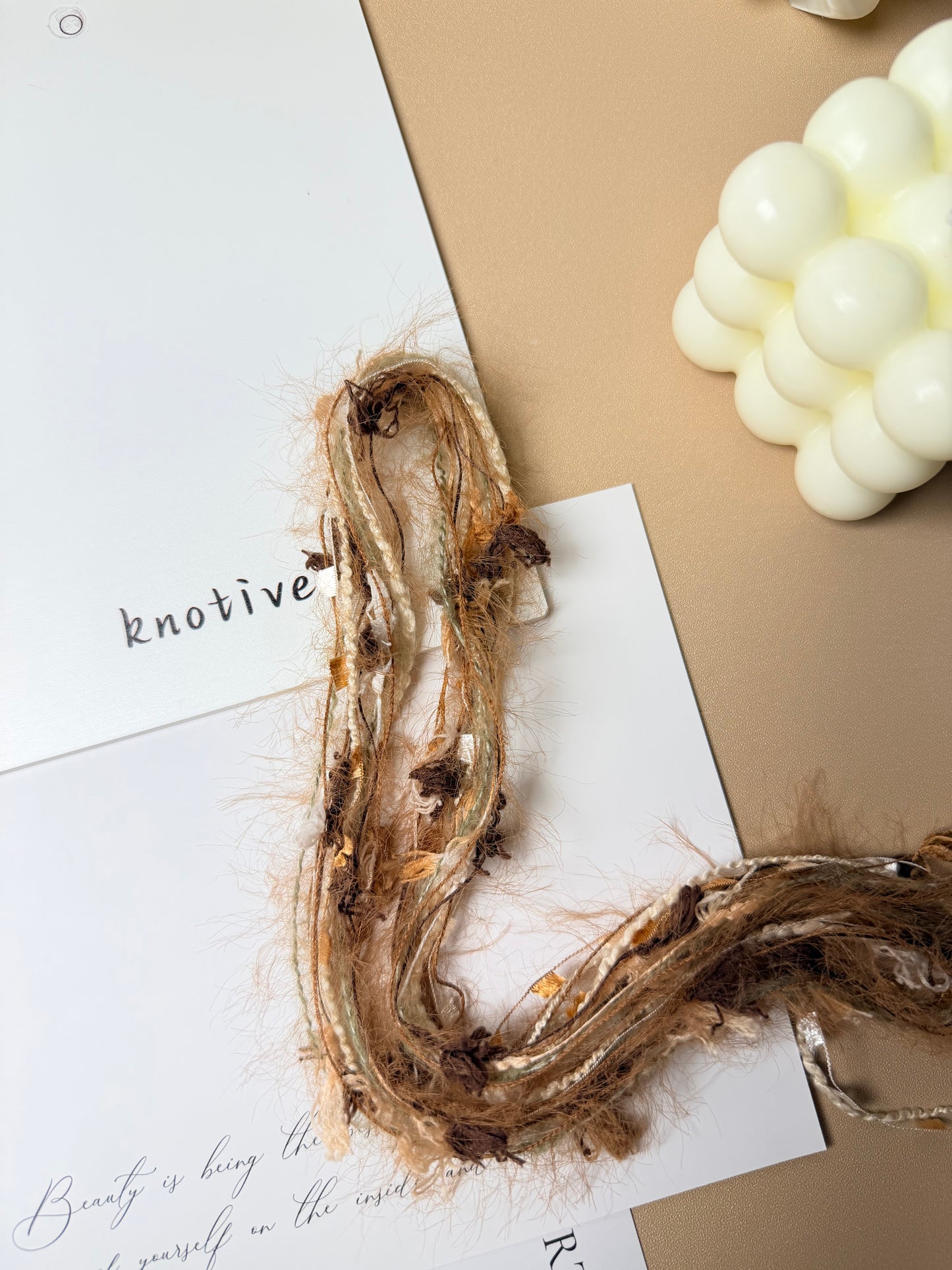 Autumn Leaves Knit Phone Charm | Knotive