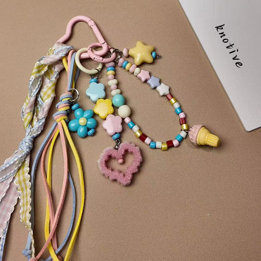 Macaron Heart Bag Charm | Knotive