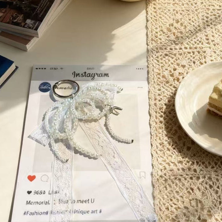 Bow and Lace Phone Charm | Knotive