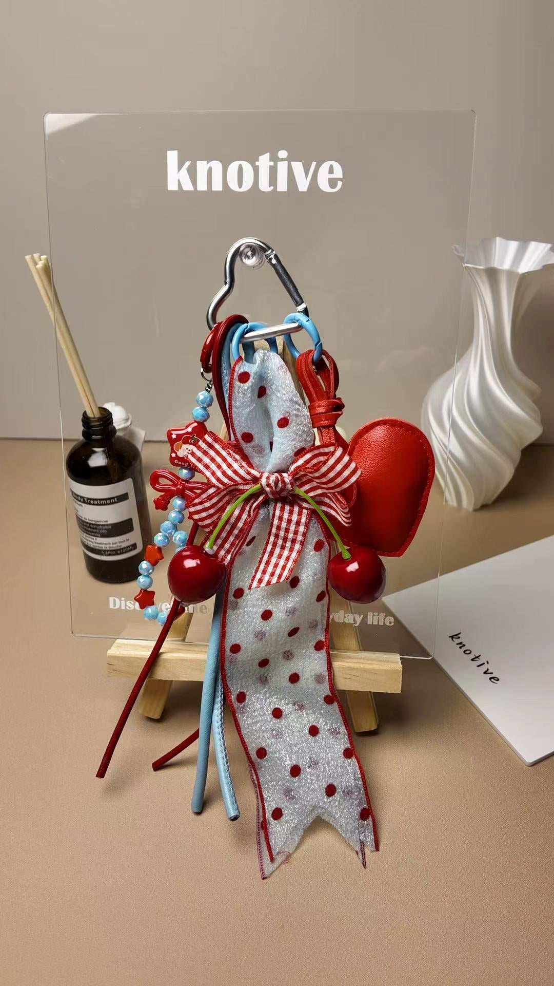 Sweet Cherry Bag Charm | Knotive