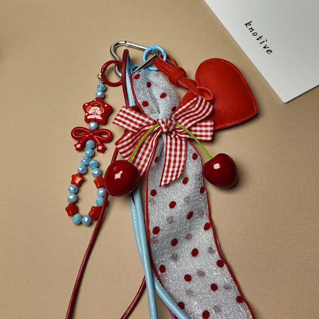 Sweet Cherry Bag Charm | Knotive