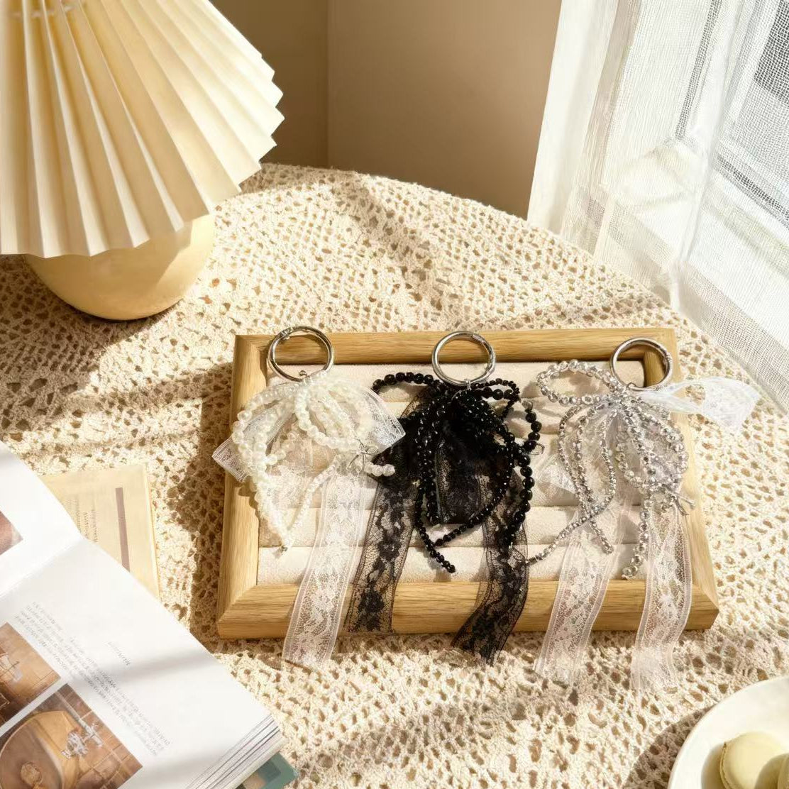 Bow and Lace Phone Charm | Knotive