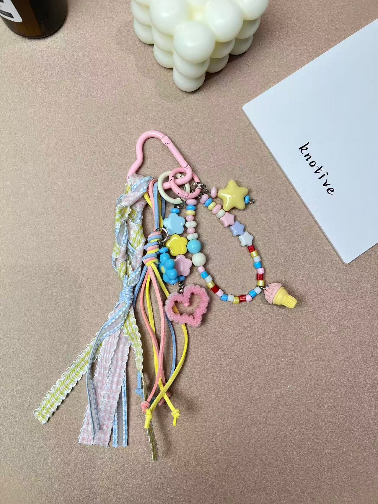 Macaron Heart Bag Charm | Knotive