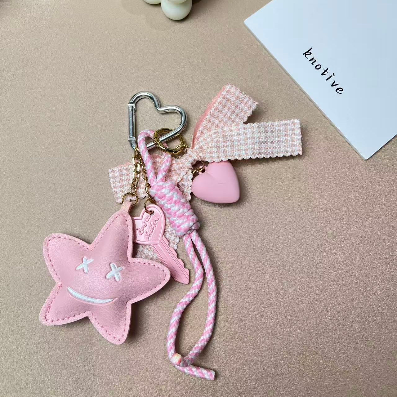 Pink Bow Bag Charm |  Knotive