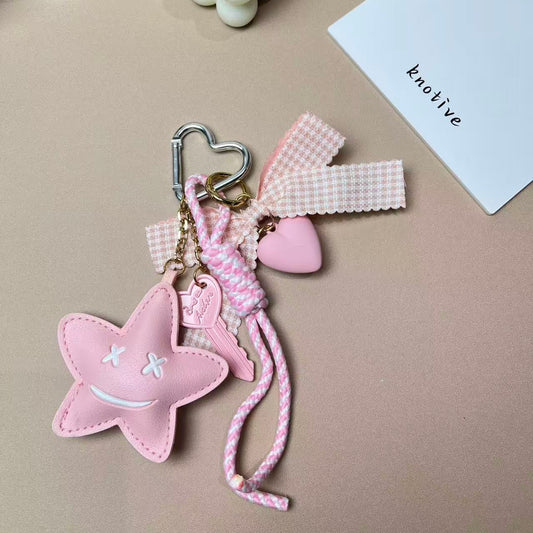 Pink Bow Bag Charm |  Knotive