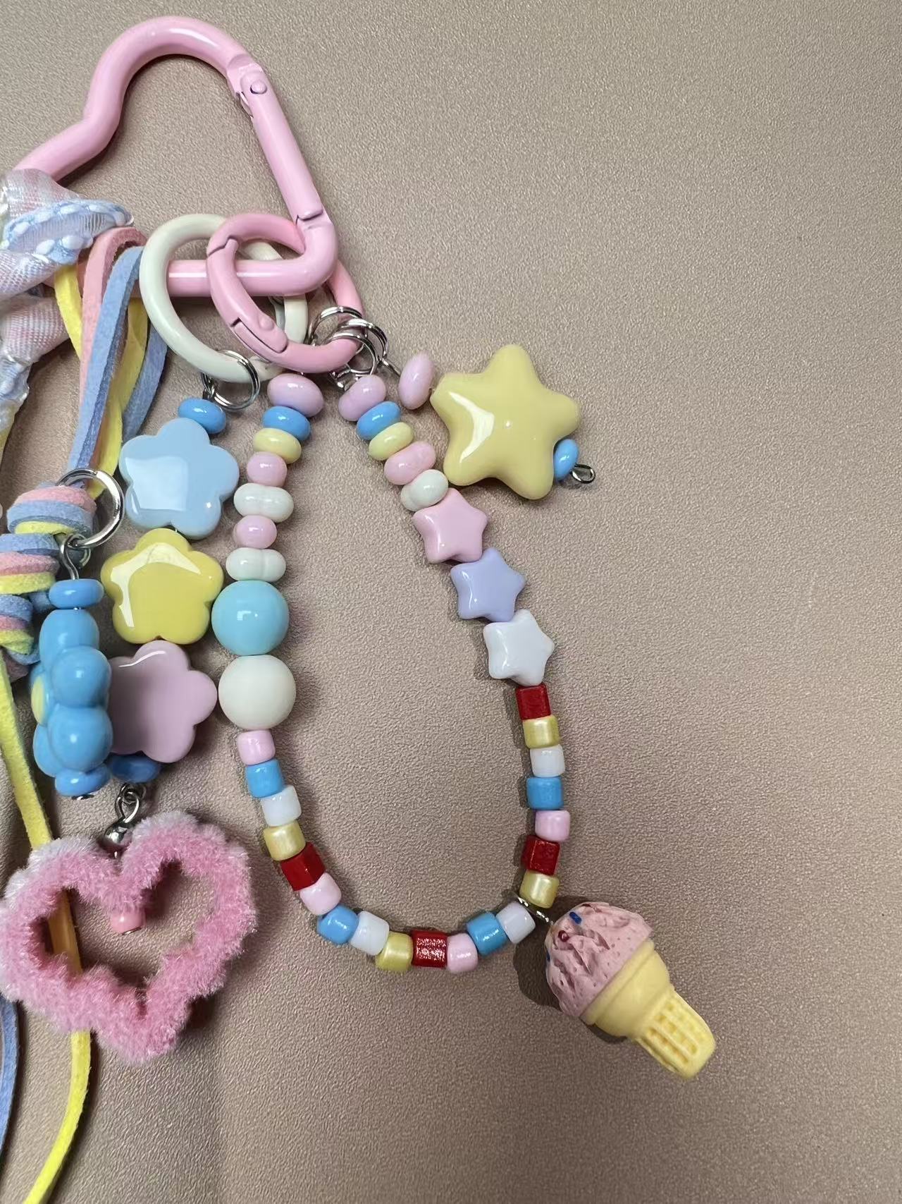 Macaron Heart Bag Charm | Knotive