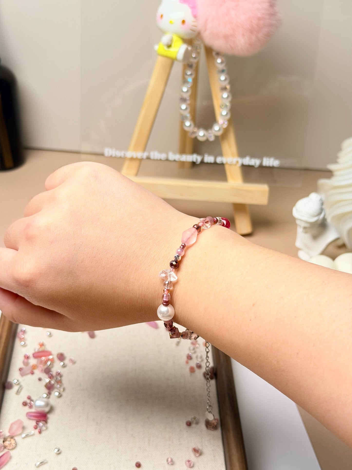 Rose Quartz Haze Bracelet｜Knotive