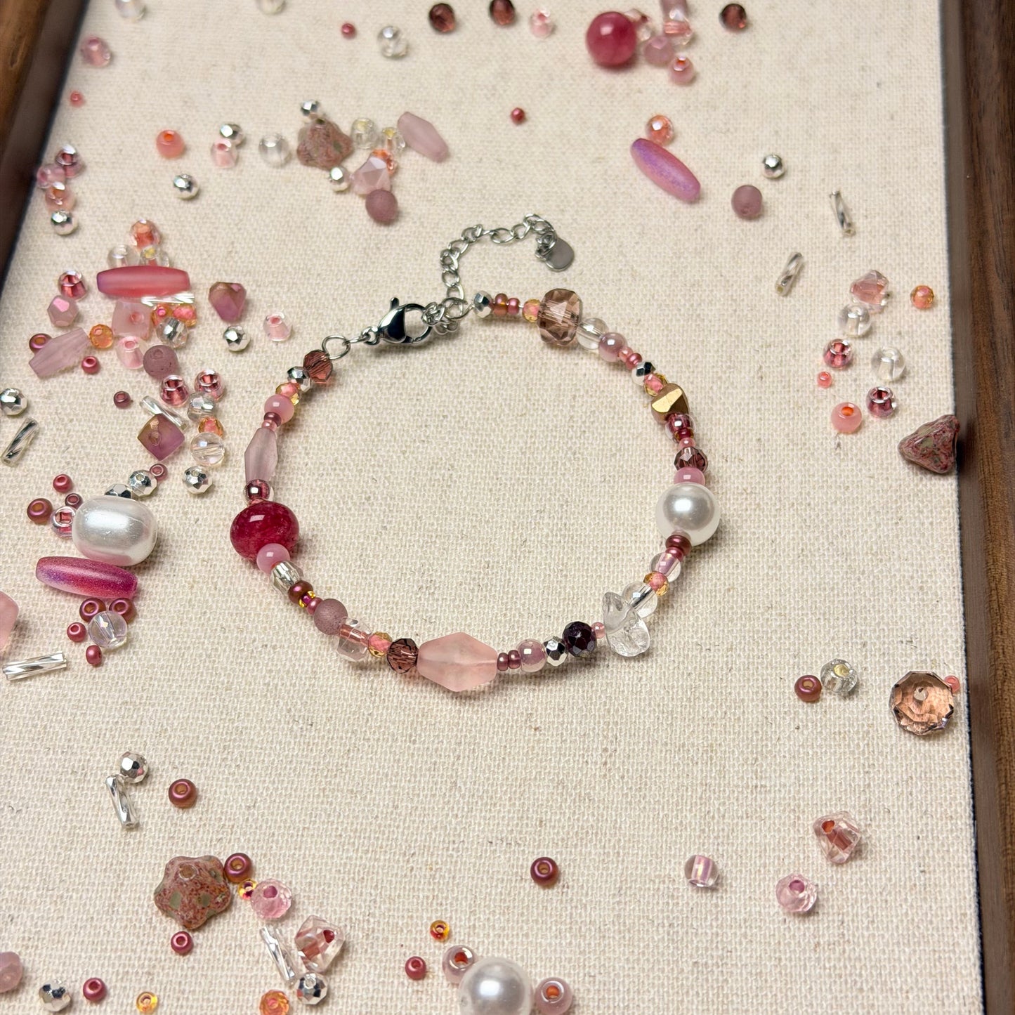 Rose Quartz Haze Bracelet｜Knotive