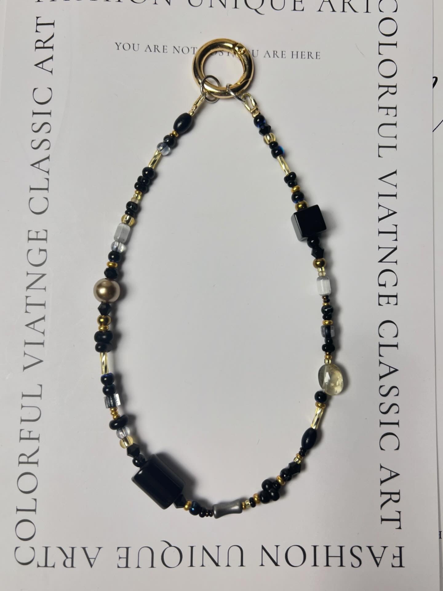 Dark Gold Celestial Phone Charm | Knotive