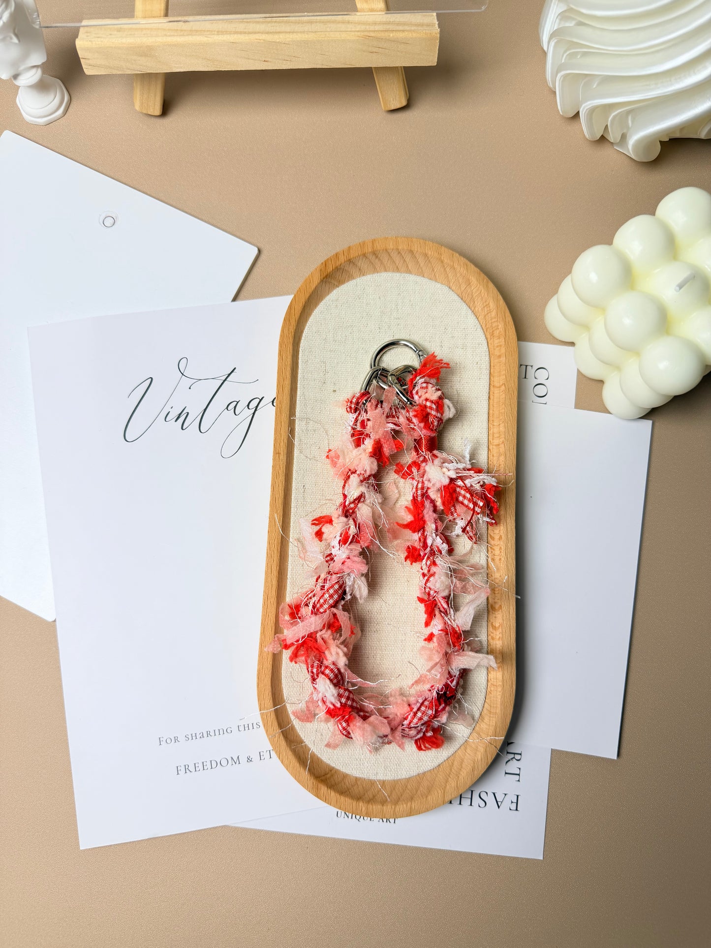 Energy Red Knit Phone Charm | Knotive