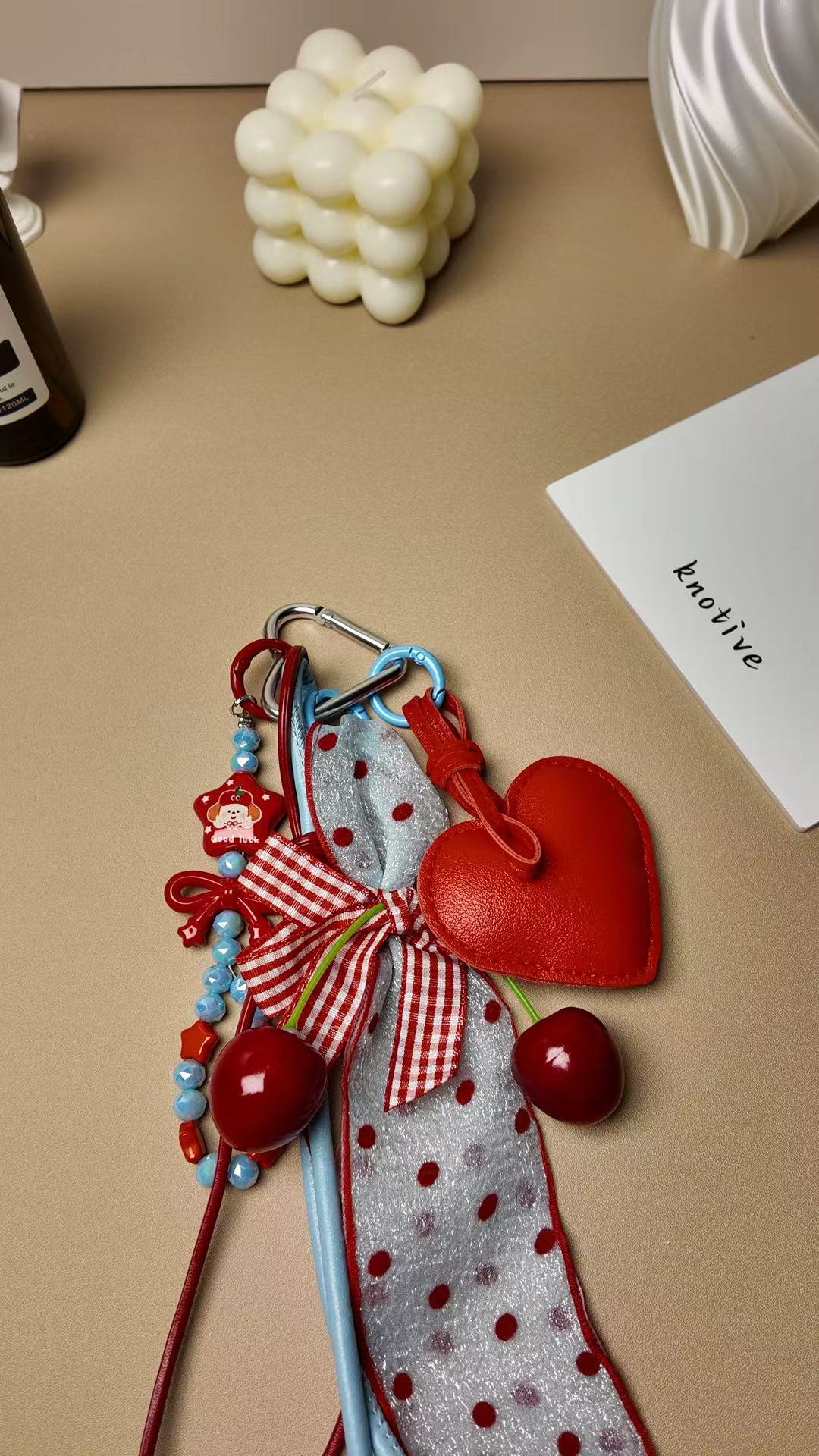 Sweet Cherry Bag Charm | Knotive