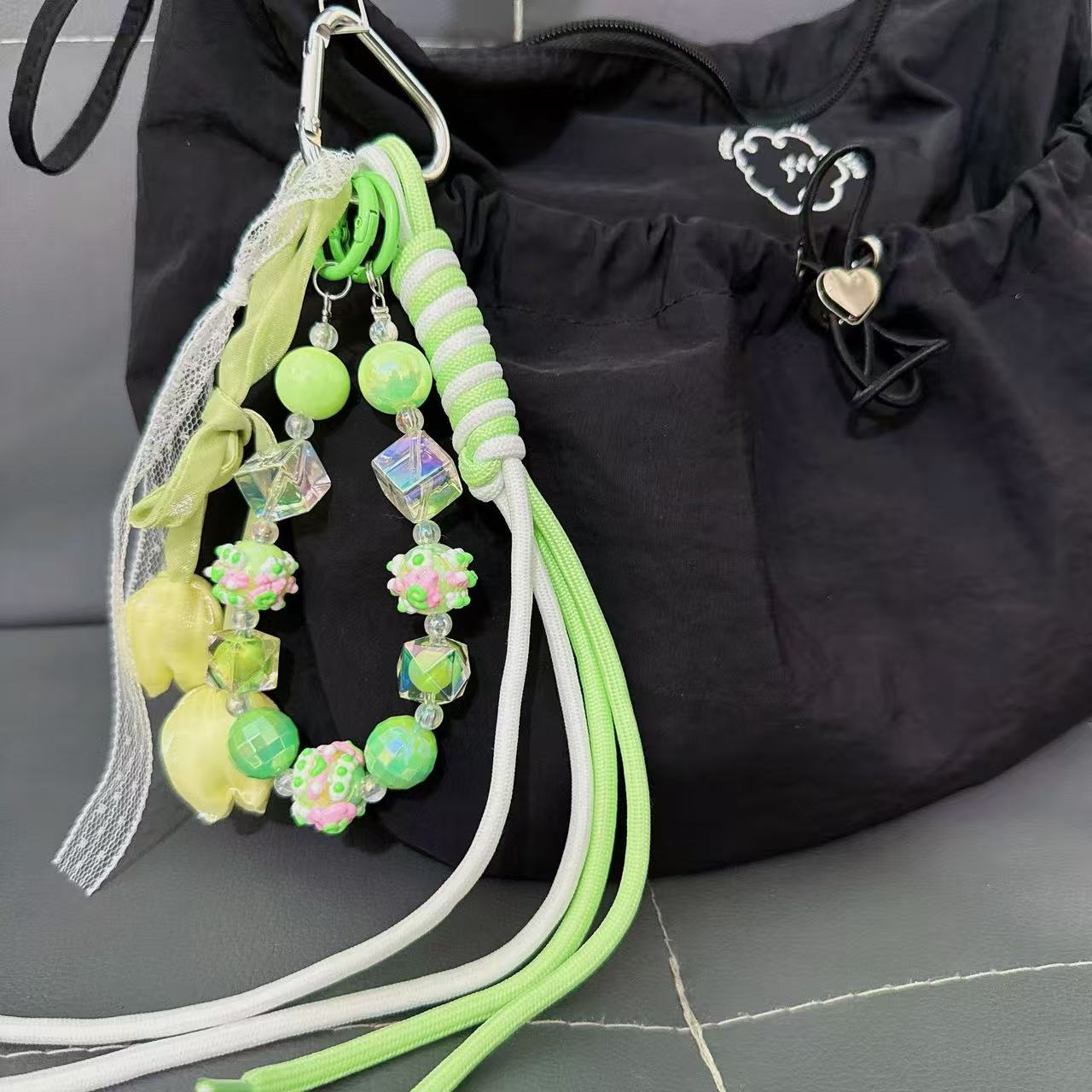 Tulip Ribbon Bag Charm | Knotive