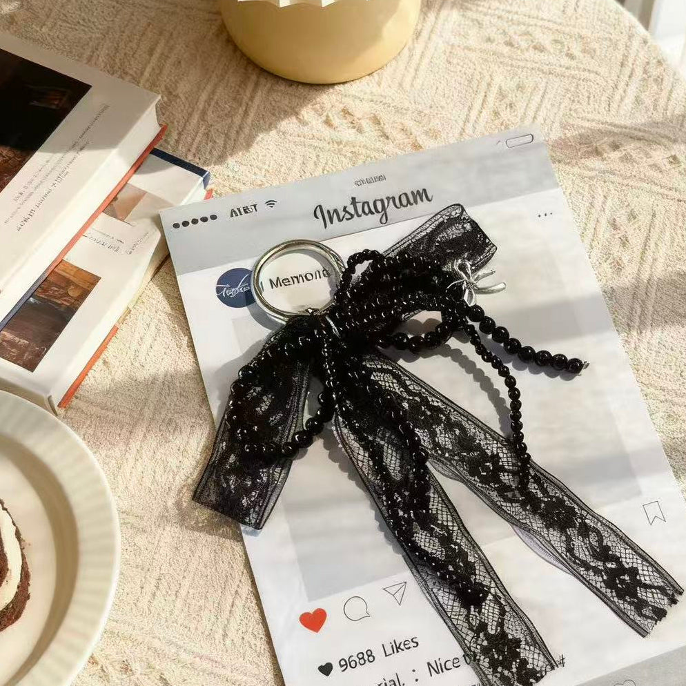 Bow and Lace Phone Charm | Knotive