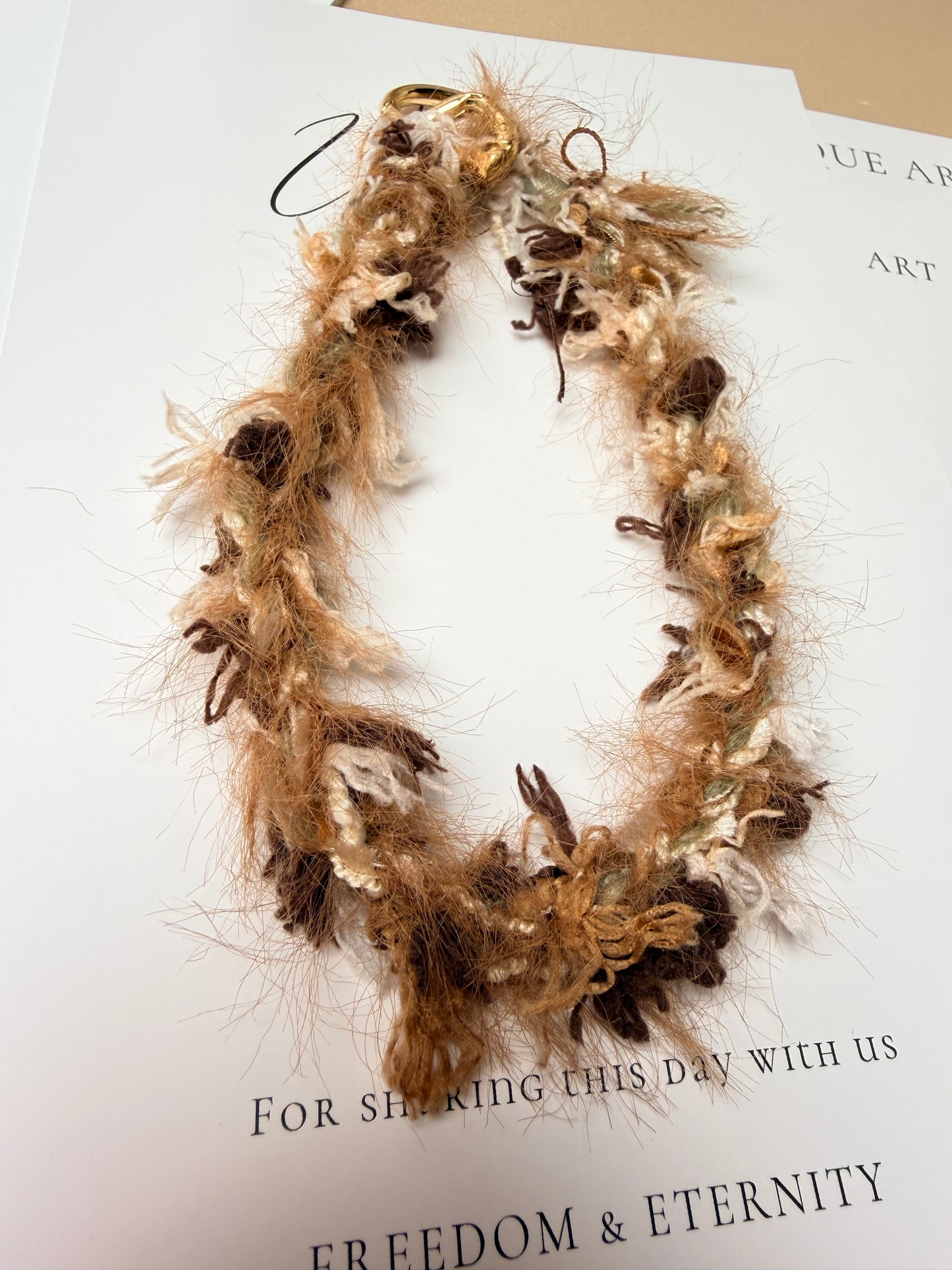 Autumn Leaves Knit Phone Charm | Knotive