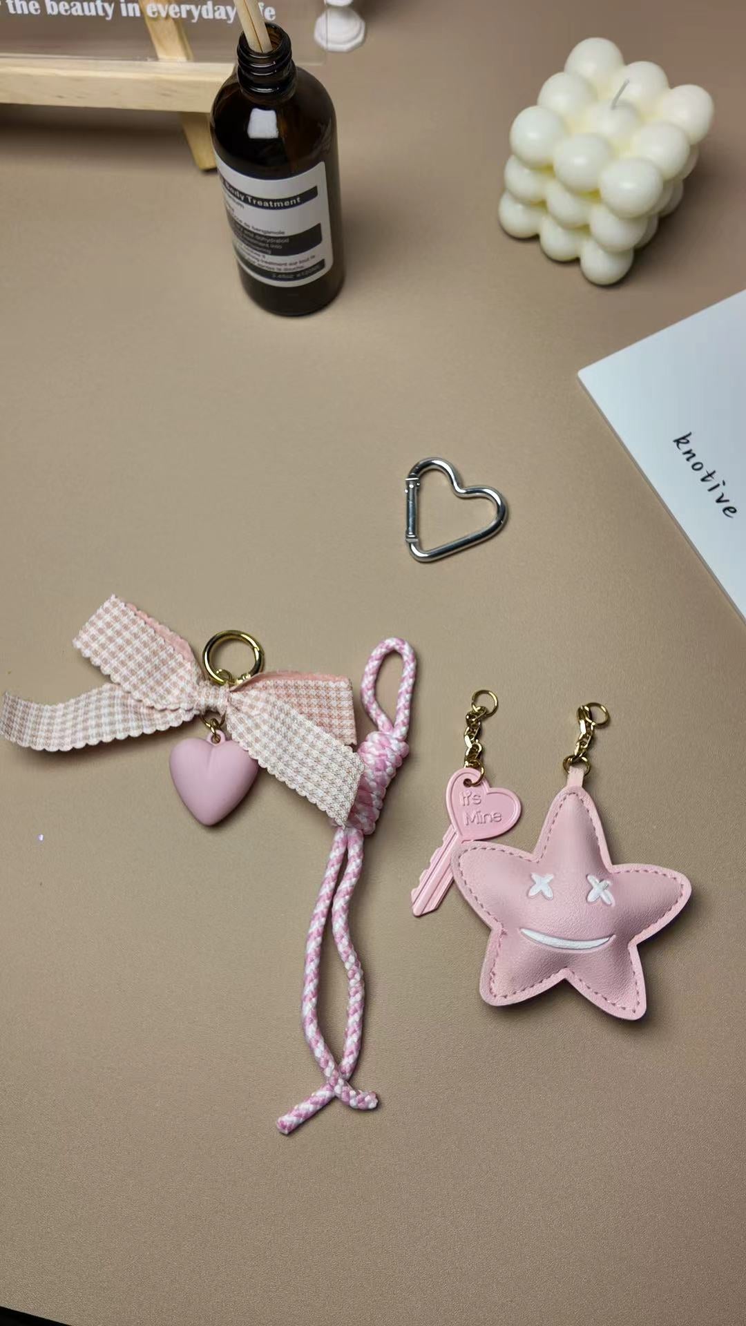 Pink Bow Bag Charm |  Knotive